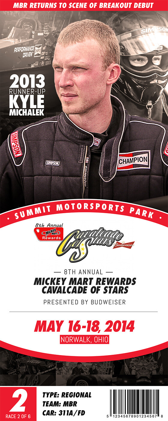 Michalek Brothers Racing Mickey Mart Rewards Cavalcade of Stars
