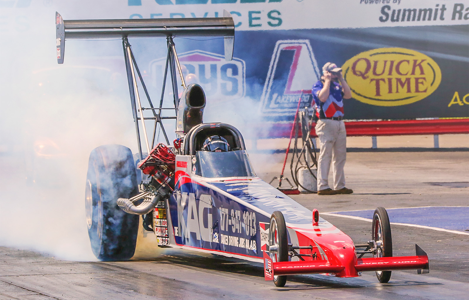 Summit Motorsport Park racing fans will see the Kenan Advantage Group A/fuel dragster on track for the second time in 2014.