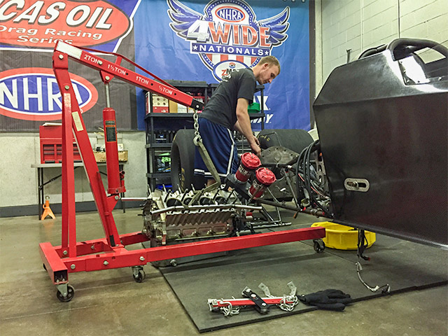 Michalek Brothers Racing has begun disassembling their Spitzer Enterprises A/fuel dragster in preparation for a 2016 debut.