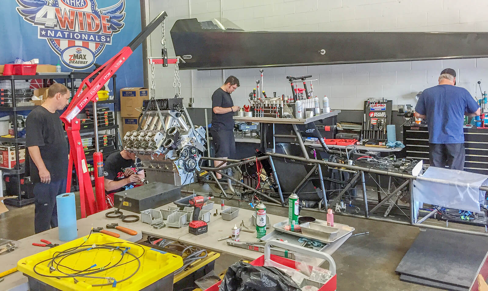 Michalek Brothers Racing returns to the track with a new car and crew help from Clay and Chase Copeland of Copeland Racecars, along with crew member Cory Cox.